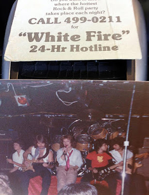 White Fire on stage at Rumbottom's 1978 performing Van Halen's "Ice Cream Man"