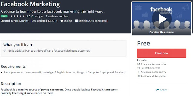 [100% Free] Facebook Marketing