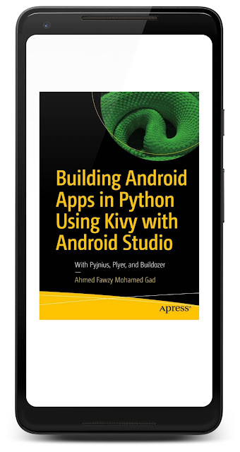 Cover of Building Android Apps in Python Using Kivy with Android Studio in Google Play Books on a Pixel 2 XL