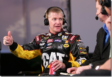 2010 NASCAR Media Day Jeff Burton live broadcast