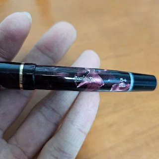 A.W.FABER CASTELL - OSMIA FOUNTAIN PEN 54 RED MARBLE PATTERN