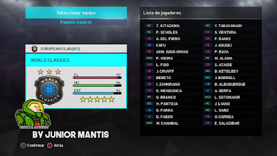 PES 2018 PS3 MyClub Legends Offline by Junior Mantis