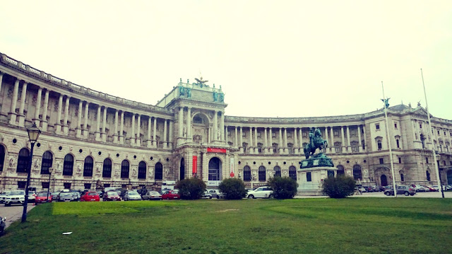 Inside the grounds of Hofburg Palace