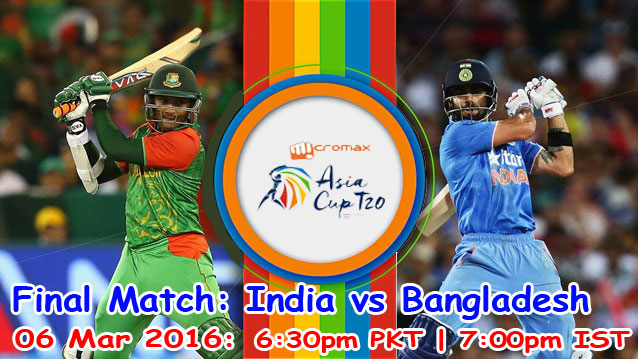 India vs Bangladesh Final Asia Cup