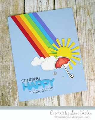 Sending Happy Thoughts card-designed by Lori Tecler/Inking Aloud-stamps and dies from Lawn Fawn