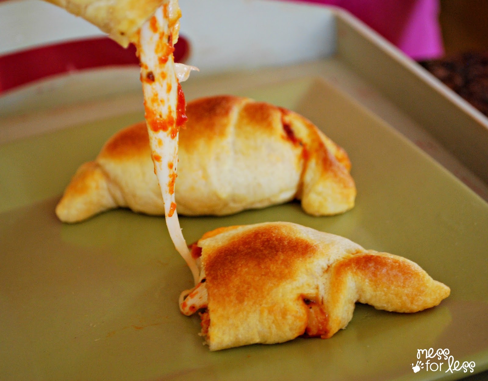 Crescent Roll Recipes: Pizza Crescents | Mess For Less