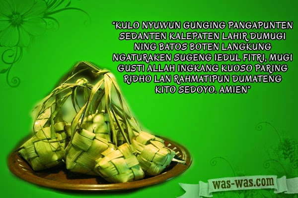  Kata  Ucapan Selamat Idul  Fitri  Bahasa Jawa  WAS WAS com 