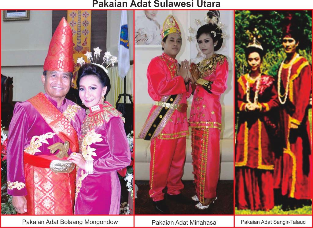 Pakaian Adat Sulawesi Utara Lengkap Gambar  dan 