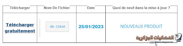Télécharger Mise a jour Géant GN-EXPERT Z1010 Du Mois de JANV 2023