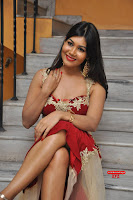Rachana Smith in a Red Deep Neck Leg Split Gown ~  Exclusive Galleries 012.jpg