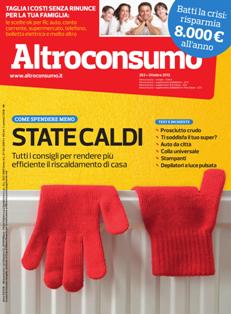 Altroconsumo 263 - Ottobre 2012 | ISSN 0392-5722 | TRUE PDF | Mensile | Elettrodomestici | Casa | Energia | Consumatori
La rivista omonima informa e consiglia il consumatore su sicurezza, salute e qualità degli acquisti; vengono fatti test su prodotti in commercio. La rivista, che esce 11 mesi all'anno (mensile con l'eccezione di agosto), è nata lo stesso anno in cui è stata fondata l'associazione.