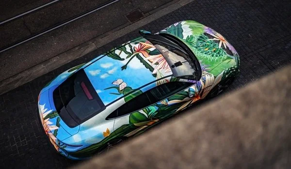 Porsche Taycan ArtCar Richard Phillips