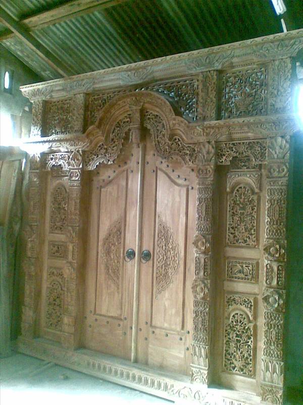  JUAL  GEBYOK  GAPURA PINTU  JATI 3  METER  Furniture Mebel 