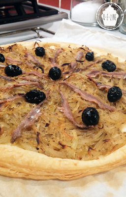 tarte feuilletée façon pissaladière