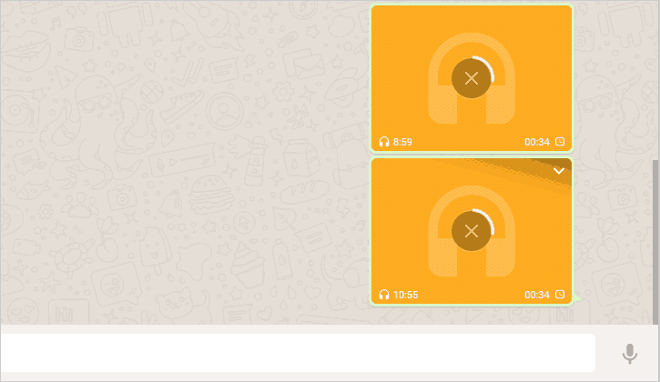 arquivo de áudio enviado pelo whatsApp web