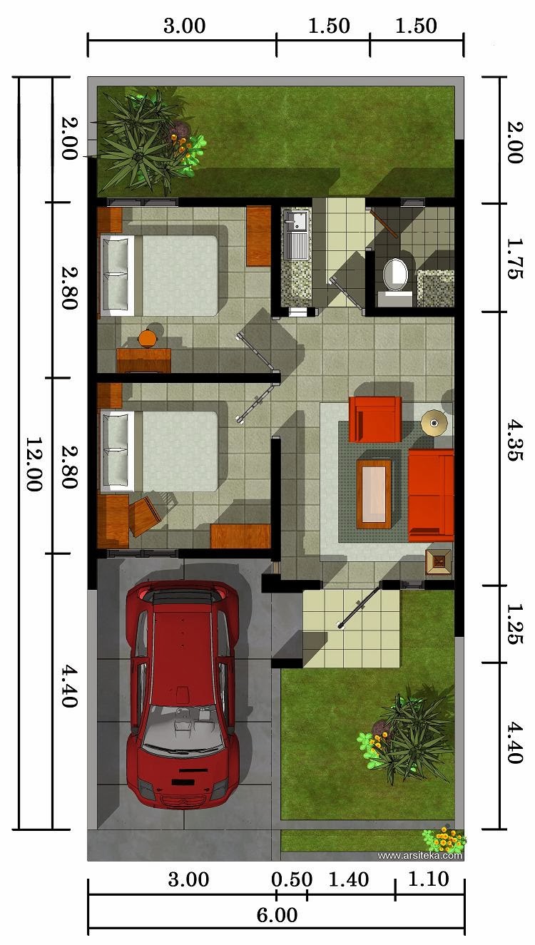 Contoh Gambar Denah Rumah Type 36 Minimalis Terbaru Berita