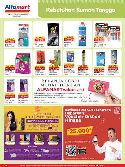 Katalog ALFAMART Promo ALFAMART Terbaru Periode 01 - 15 Maret 2018