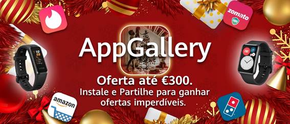 Huawei lança Campanha de Natal na AppGallery com ofertas imperdíveis