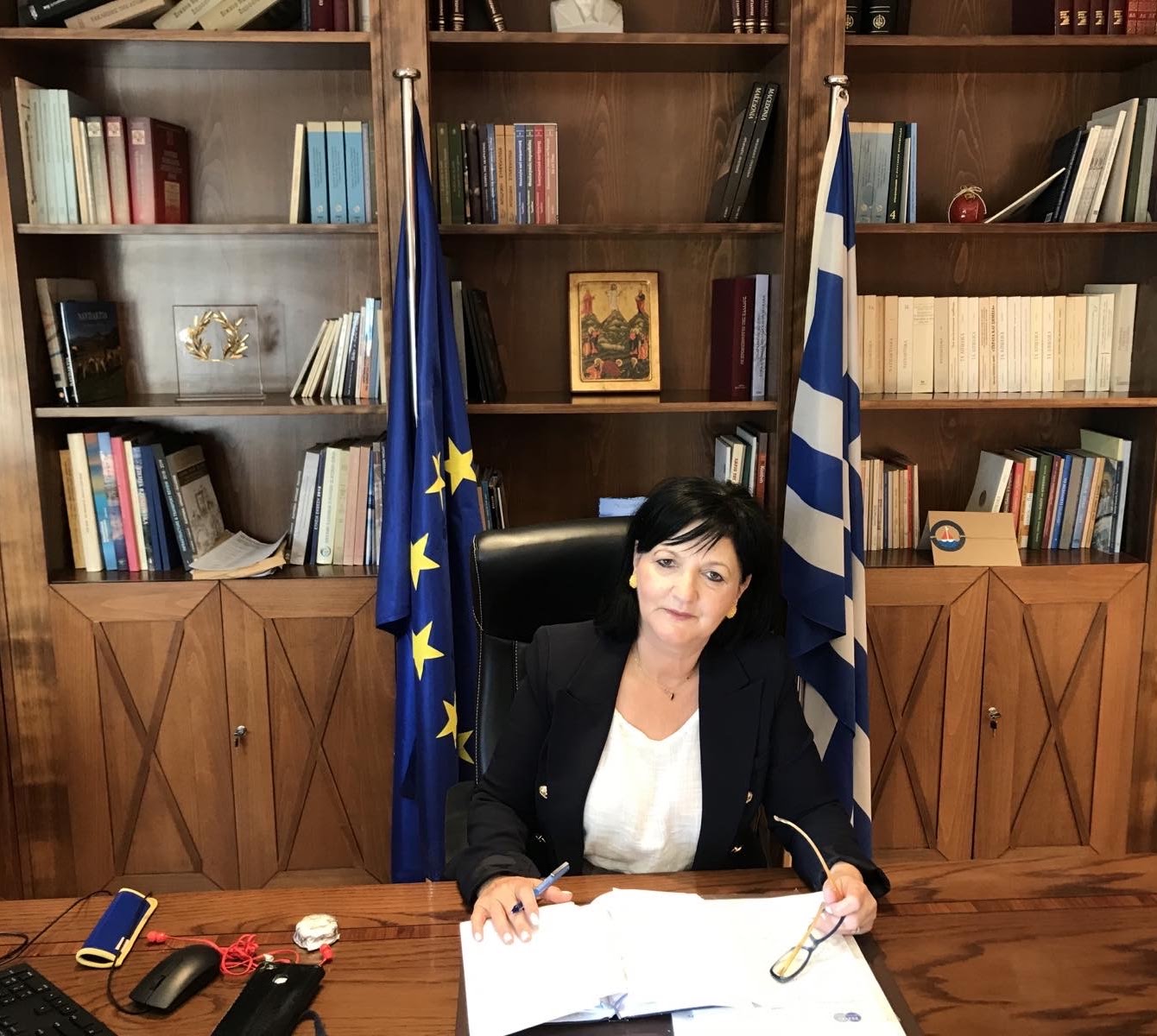 Απολύμανση και τεστ για COVID 19 στο Τμήμα Αγροτικής Οικονομίας στο Αγρίνιο παρουσία, της Αντιπεριφερειάρχη Μαρίας Σαλμά