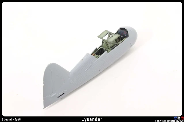 Le fuselage du Lysander d'Eduard au 1/48.