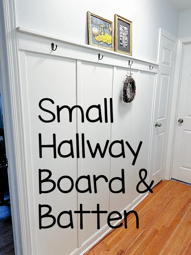 hallway with board and batten and overlay