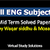 All ENG Subjects Mid Term Past Papers Collection