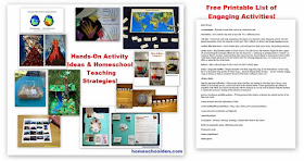 http://homeschoolden.com/hands-on-activity-ideas-homeschool-teaching-strategies/