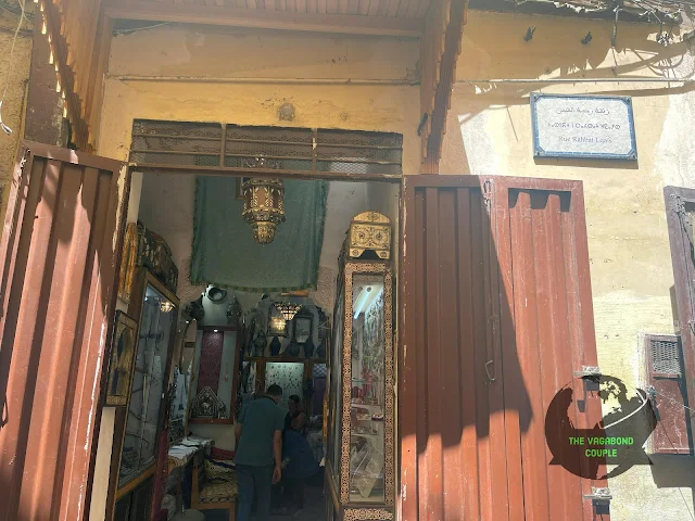 Traditional Moroccan Jewelry and Accessories Store on Rue Rhabt L'Qais, Medina of Fez, Morocco