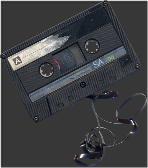 Chewed Cassette Tape