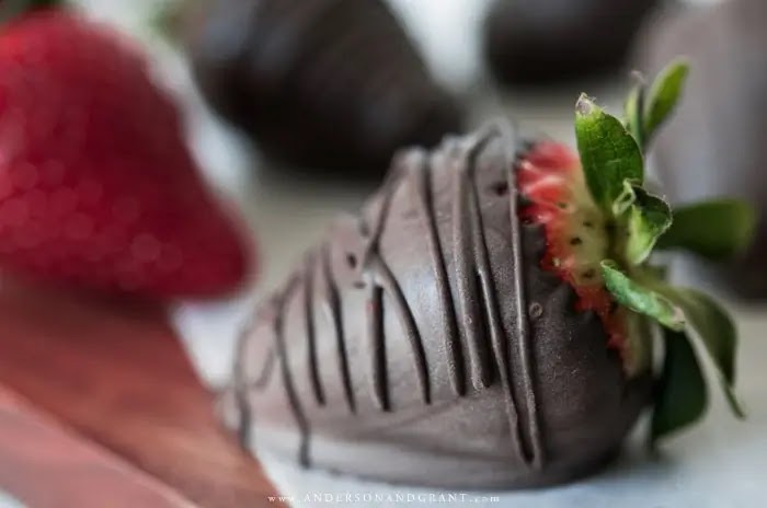 Strawberry covered in chocolate