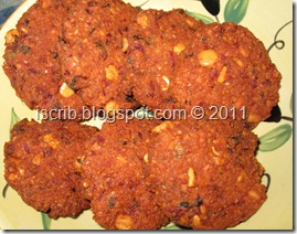 Beet root vadai