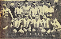 SELECCIÓN DE ARGENTINA - Temporada 1955-56 - ARGENTINA 1 (Norberto Conde) ITALIA 0 - 24/06/1956 - Partido amistoso - Buenos Aires, Argentina, estadio Antonio Vespucio Liberti - Alineación: Domínguez; Dellacha, Vairo, Cacho Giménez, Guidi, Héctor Benegas, Maschio, Labruna, Sansone, Norberto Conde y Piojo Yudica