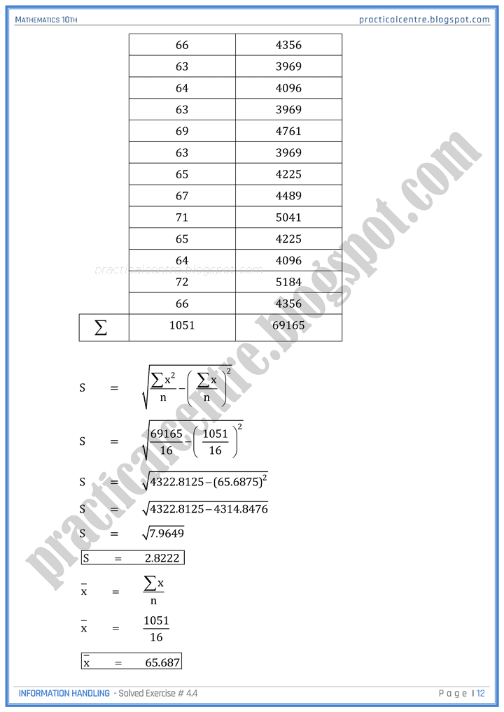 information-handling-exercise-4-4-mathematics-10th