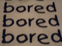 bored, bored, bored words