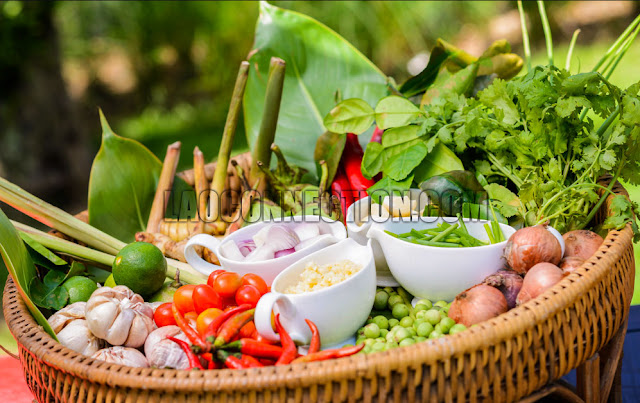 Platter full of ingredients