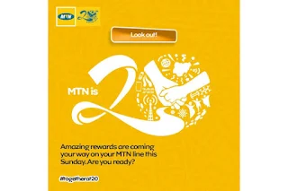 MTN 20th Anniversary: MTN Gives Free 200MB To Subscribers.