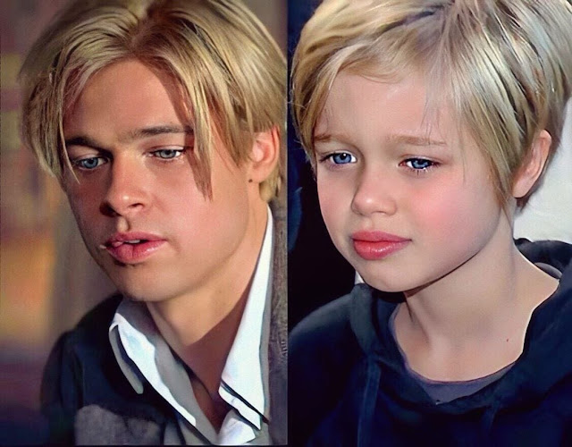 Brad Pitt and Shyla (John) Jolie-Pitt