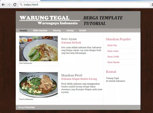 Cara Berga Membuat Website Sederhana dengan Script HTML 5