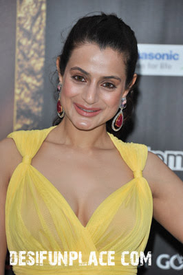 Amisha Patel In Yellow Drew