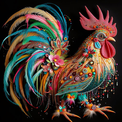 Junkanoo Rooster Handcraft