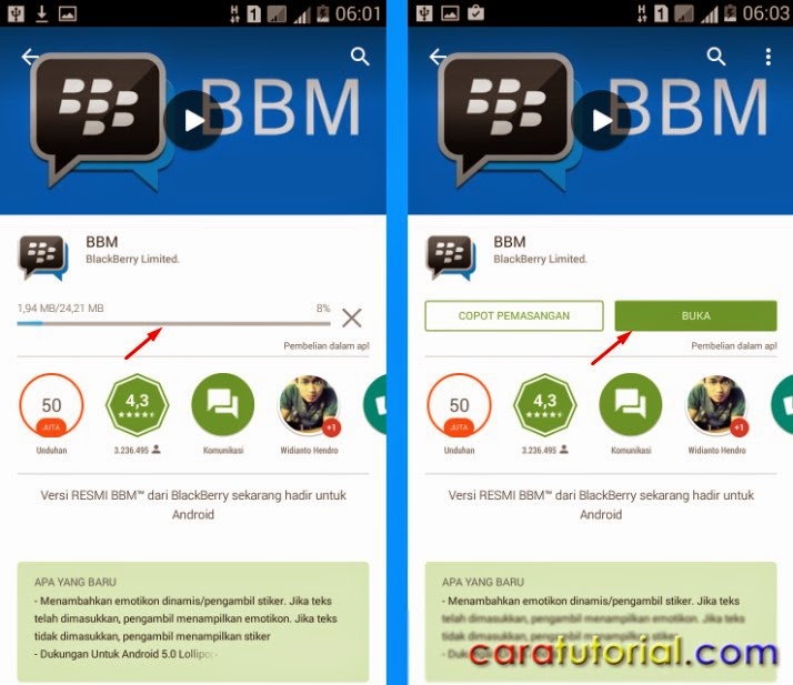 Install BBM di Android