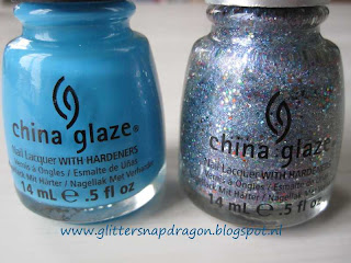 China Glaze Sunday Funday and China Glaze Liquid Crystal