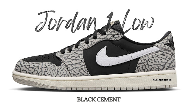 Air Jordan 1 Low 'Black Cement'