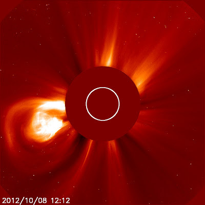 Llamarada solar clase M2.3, 08 de Octubre 2012
