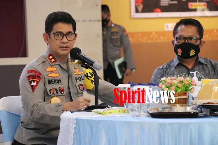 Kapolda Sulsel Menerima Ketua HMI Cabang Makassar, HMI Korkom, Ketua SB/SP dan Perwakilan Serikat Buruh