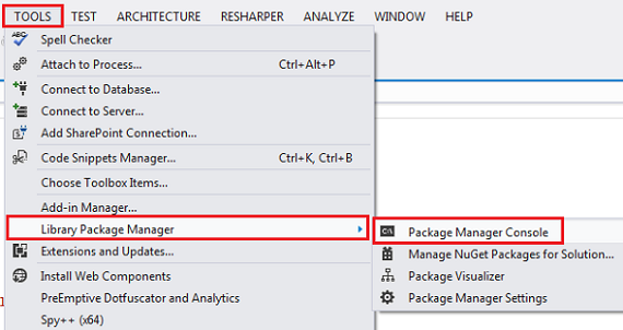 Package Manager Console