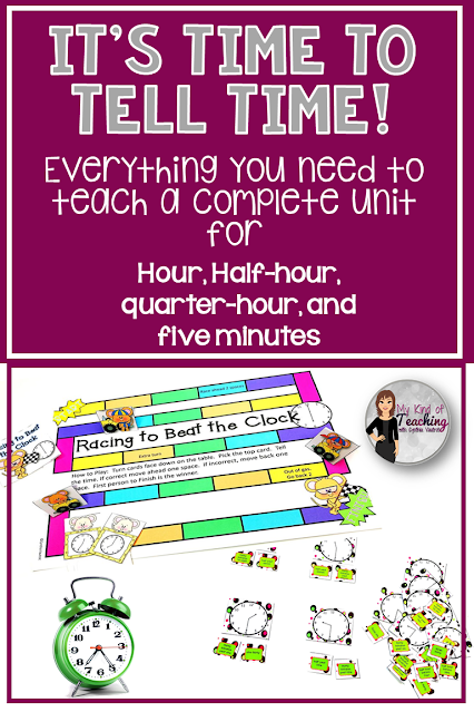 Everything you need to teach for a telling time unit