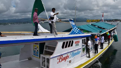 Launching Kapal Penangkap Ikan KMN Kuncup Mekar Lero, Di Hadiri Bupati Pinrang 