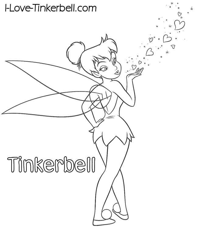 Tinkerbell Coloring Page