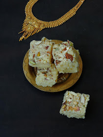 Thenga Mawa Burfi, Coconut Khoya burfi